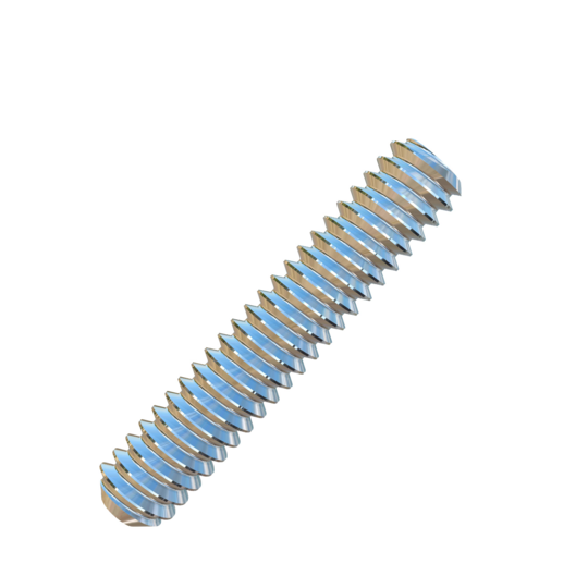 Titanium #10-24 X 1 inch UNC Allied Titanium Set Screw, Socket Drive with Cup Point