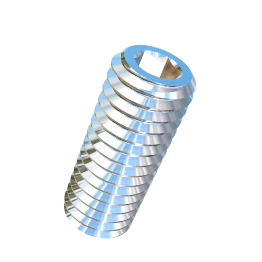 Titanium #10-32 X 1/2 inch UNF Allied Titanium Set Screw, Socket Drive with Flat Point