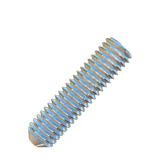 Titanium #10-32 X 3/4 inch UNF Allied Titanium Set Screw, Socket Drive with Flat Point and 3A Threads