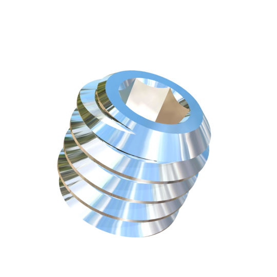 Titanium #4-48 X 1/8 UNF Allied Titanium Set Screw, Socket Drive with Cone Point and 3A Threads