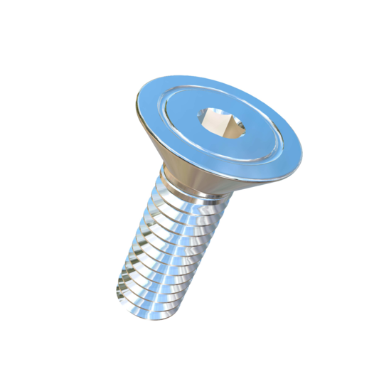 Titanium #4-48 X 3/8 UNF Flat Head Socket Drive Allied Titanium Machine Screw with 3A Threads