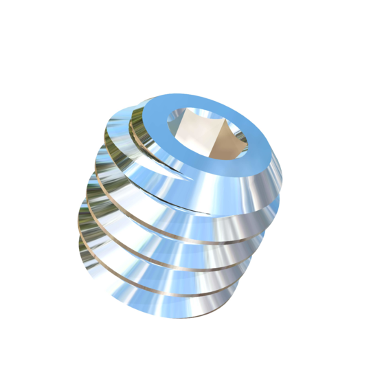 Titanium #8-32 X 3/16 UNC Allied Titanium Set Screw, Socket Drive with Cone Point and 3A Threads