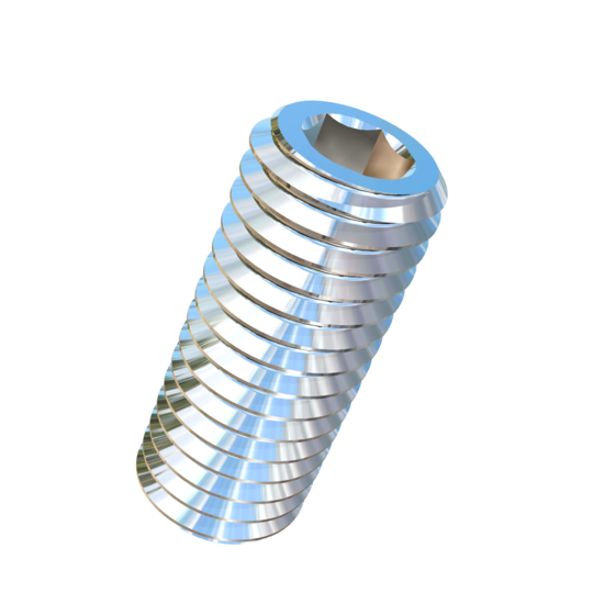 Titanium 1/2-13 X 1-1/4 inch UNC Allied Titanium Set Screw, Socket Drive with Cup Point