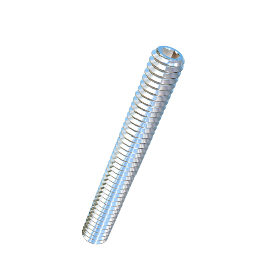 Titanium 1/4-20 X 2 inch UNC Allied Titanium Set Screw, Socket Drive with Flat Point