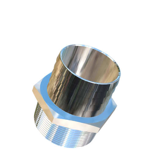 Titanium 3 inch Hose to 3 inch NPT Allied Titanium Male Pipe Adapter