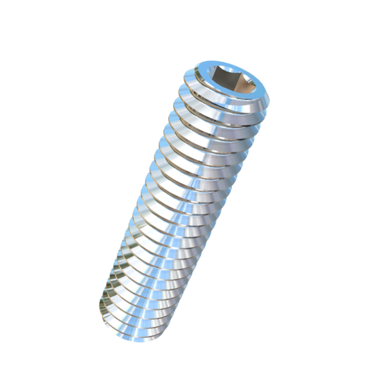 Titanium 5/16-18 X 1-1/4 inch UNC Allied Titanium Set Screw, Socket Drive with Cup Point