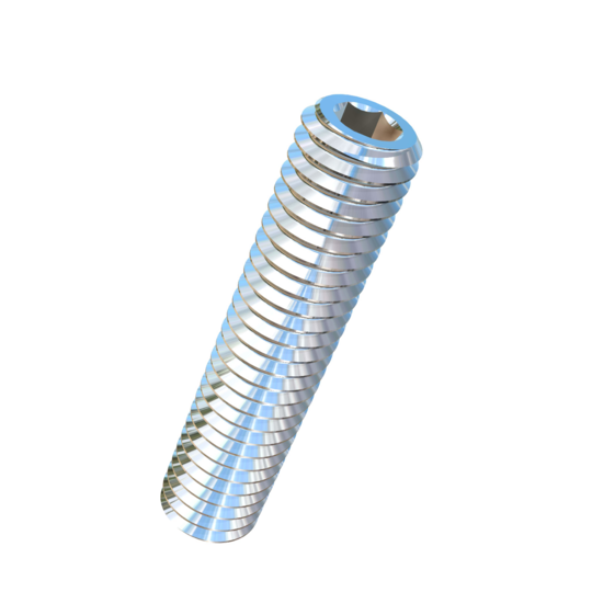 Titanium 7/16-14 X 2 inch UNC Allied Titanium Set Screw, Socket Drive with Cup Point