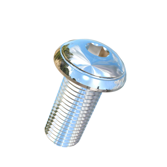 Titanium 7/16-20 X 1 UNF Button Head Socket Drive  Allied Titanium Machine Screw