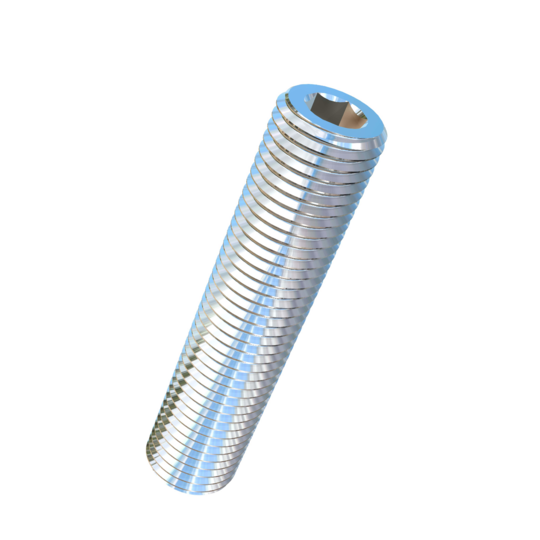 Titanium 7/16-20 X 2 inch UNF Allied Titanium Set Screw, Socket Drive with Cup Point