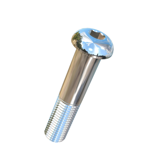 Titanium 7/8-9 X 4-1/4 UNC Button Head Socket Drive Allied Titanium Cap Screw