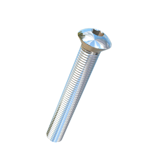 Titanium 7/8-9 X 6 UNC Oval Head, Socket Drive,  Allied Titanium Machine Screw