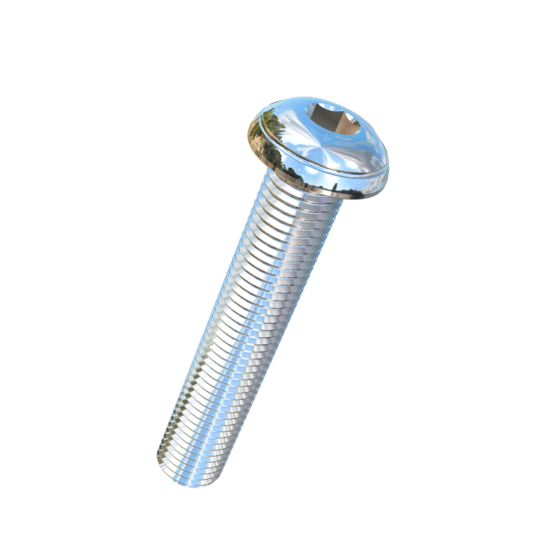 Titanium M10-1.25 Pitch X 55mm Button Head Socket Drive Allied Titanium Machine Screw