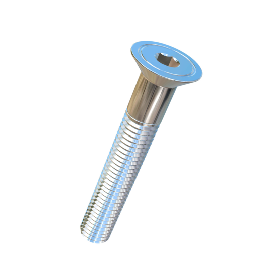 Titanium M10-1.5 Pitch X 65mm Flat Head Socket Drive Allied Titanium Cap Screw with 47mm of threads, DIN 7991