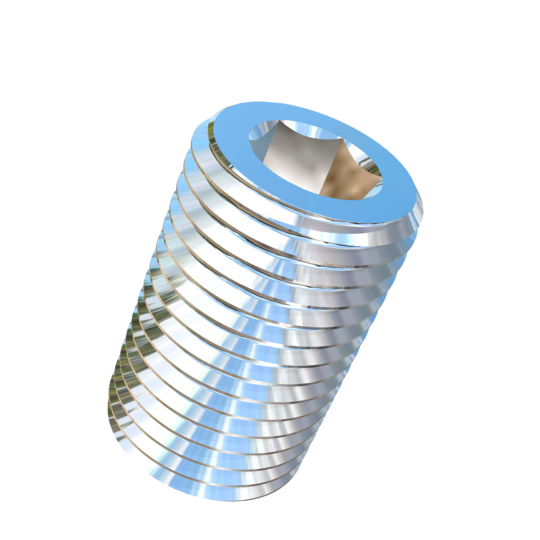 Titanium M12-1.25 Pitch X 20mm Allied Titanium Set Screw, Socket Drive with Cup Point