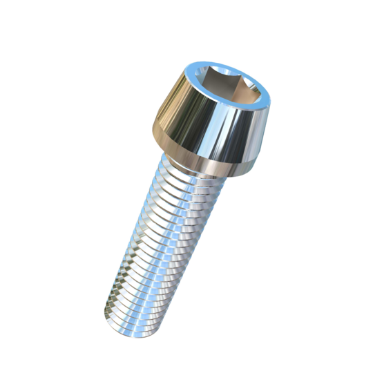 Titanium M12-1.75 Pitch X 45mm Allied Titanium Taper Head Socket Drive Machine Screw