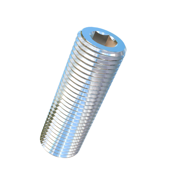 Titanium M20-2 Pitch X 60mm Allied Titanium Set Screw, Socket Drive with Flat Point